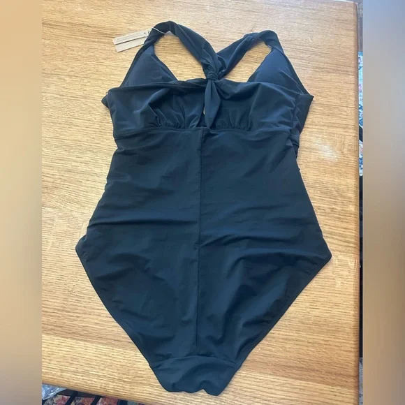 SHAPELLX NWT Smart Sculpt Ruched Twist-Front Shaping Swimsuit SZ XL - Picture 6 of 10